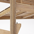 Banco para Jardim Madeira Bege Solis Origami  Naterial