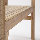Banco para Jardim Madeira Bege Solis Origami  Naterial
