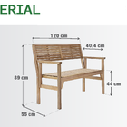 Banco para Jardim Madeira Bege Solis Origami  Naterial