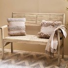 Banco para Jardim Madeira Bege Solis Origami  Naterial