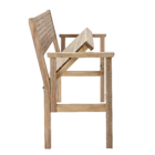 Banco para Jardim Madeira Bege Solis Origami  Naterial