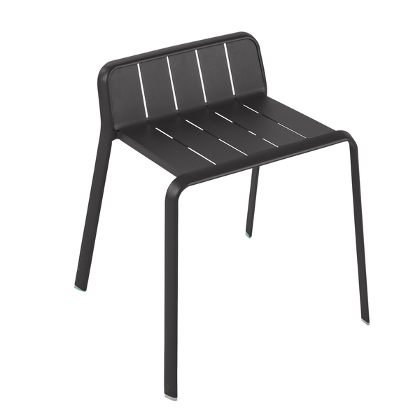 Banco para Jardim Metal 1 Lugar 51cm Preto Idaho Naterial