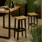 Banco para Jardim Metal 1 Lugar 75cm Cinza Bermeo Naterial