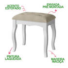 Banco Para Penteadeira Camarim Ideal Para Closet Quarto Sala