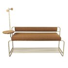 Banco Para Sala De Jantar Com Cabideiro E Sapateira Tullum Te