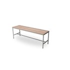 Banco Para Sala De Jantar São Paulo 135x46x37 Estanho/cumarú