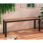 Banco Preto Fosco/barona Industrial 126 Fabone Móveis