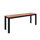 Banco Preto Fosco/barona Industrial 126 Fabone Móveis