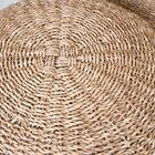 Banco Puff De Seagrass Redondo 60x60x20cm Yara - Jolitex