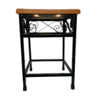 Banco Quadrado Em Madeira De Demolição