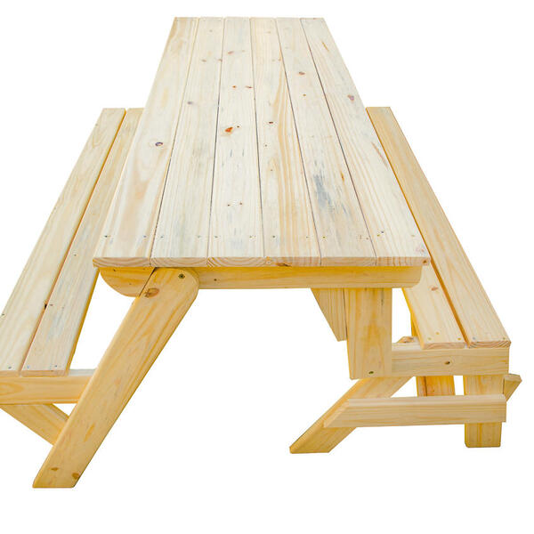 Banco Que Vira Mesa 1,5m Para 6 Pessoas