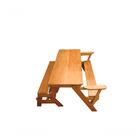 Banco Que Vira Mesa 2,2m Lisa Com Stain Com Apoio