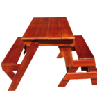 Banco Que Vira Mesa Envernizado Com Mogno - 1 Metro