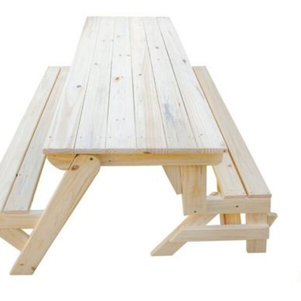 Banco Que Vira Mesa Para 6 Pessoas - 1 7 Metros