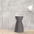 Banco Rad  Cinza Mushroom E Incolor