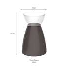 Banco Rad  Cinza Mushroom E Incolor