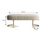 Banco Recamier Bella Com Pés De Aço