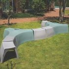 Banco Resina Modular Elo Bege Tramontina