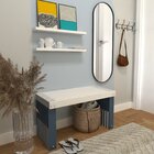 Banco Ripado Para Hall De Entrada Ou Recepção 80cm Yescasa Br