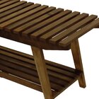 Banco/sapateira 1 Prateleira Summer 70cm Madeira Imbuia Maciç