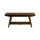 Banco/sapateira 1 Prateleira Summer 70cm Madeira Imbuia Maciç