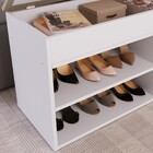 Banco Sapateira Baú Sp080 Madeira Branco - Completa Móveis