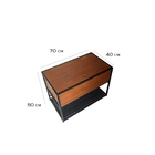 Banco Sapateira Com Prateleira E Bau Ferro Madeira Design Hal