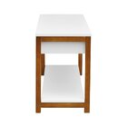 Banco Sapateira Life Com Baú E Prateleira Branco/amêndoa