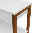 Banco Sapateira Life Com Baú E Prateleira Branco/amêndoa