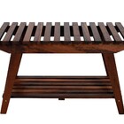 Banco Sapateira Madeira Rústico Natural