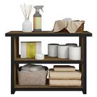 Banco Sapateira On Com Duas Prateleiras Marrom - Caemmun