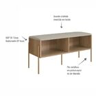 Banco Sapateira Oslo Hanover E Dourado