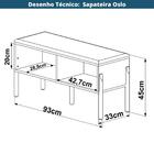 Banco Sapateira Oslo Nero E Preto