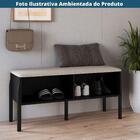 Banco Sapateira Oslo Nero E Preto