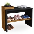 Banco Sapateira Para Entrada - Sapateira Com Nicho E Pratelei