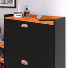 Banco Sapateira Vertical Milano 2 Gaveta Prateleira Porta Cal