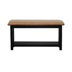 Banco Sapateira Viena Madeira Maciça Assento Estofado Corano