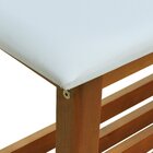 Banco Sapateira Viena Madeira Maciça Assento Estofado Corano