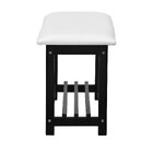 Banco Sapateira Viena Madeira Maciça Assento Estofado Corano