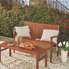 Banco Sem Encosto 3 Lugares Madeira Jatoba Natural  Fitt Tram