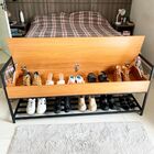 Banco Shoes Sapateira Baú Hall Frente Cama Mad Jac Pto 2m