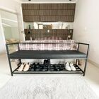 Banco Shoes Sapateira Puff Hall Entrada Frente Cama Pto Pto 1m