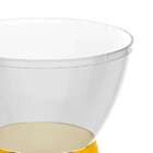 Banco Sili Policarbonato Cristal E Amarelo