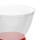 Banco Sili Policarbonato Cristal E Vermelho