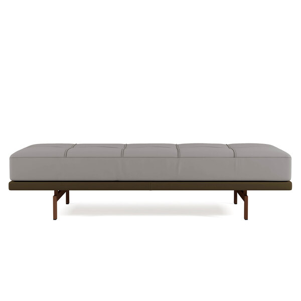 Banco Steel 1 3m Em Veludo Luxor Tabaco - Estrela