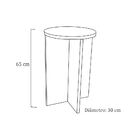 Banco Tampo Redondo 65 Cm Trovarelli Preto