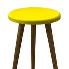 Banco Toka Castanho E Amarelo