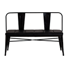 Banco Tolix Iron Assento PU Preto