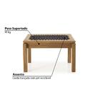 Banco Trançado 59cm P/área Externa Coberta Eucalipto - Jatob