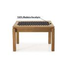 Banco Trançado 59cm P/área Externa Coberta Eucalipto - Jatob